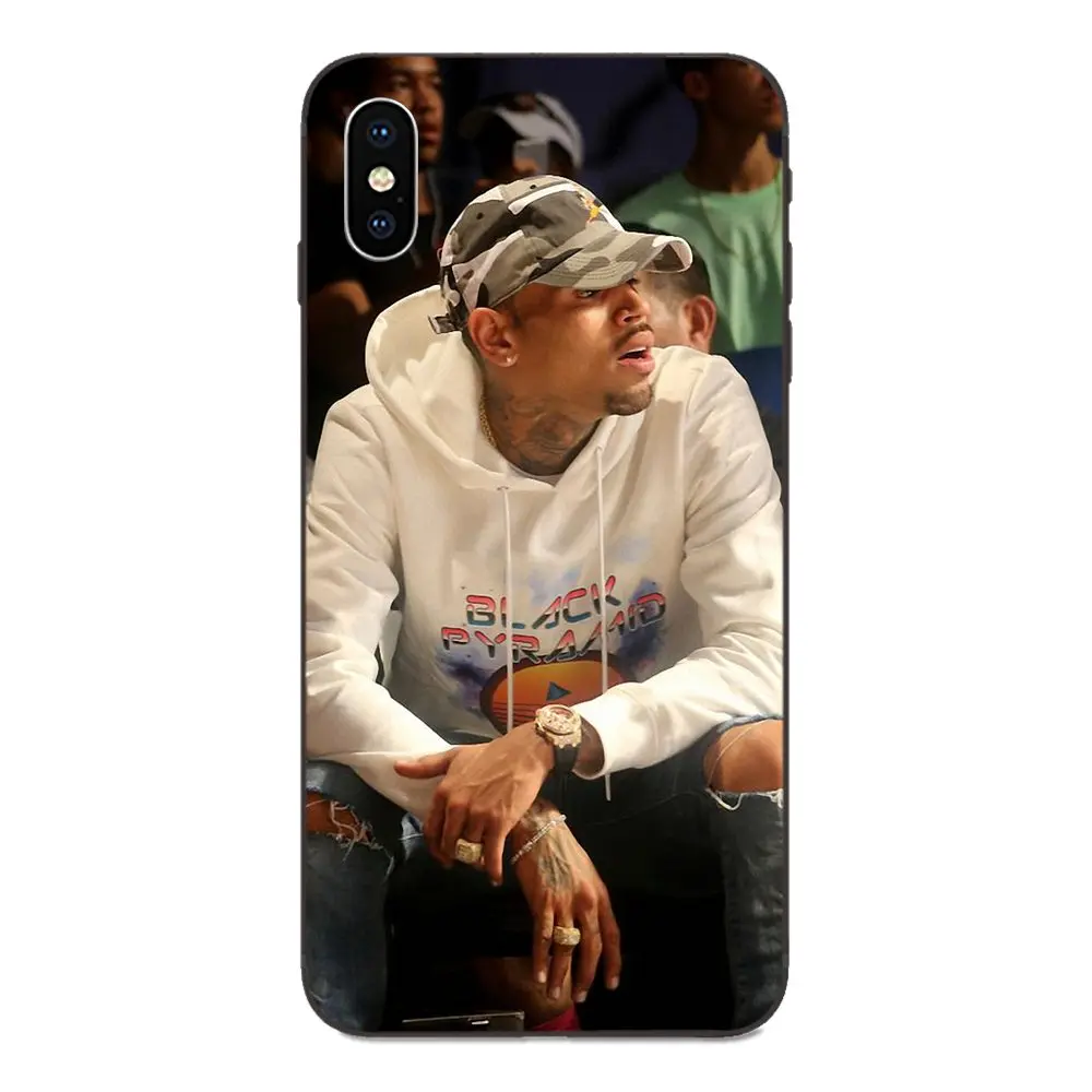 Team Breezy силиконовый чехол для телефона с изображением Криса коричневого Galaxy A8 A9 Star