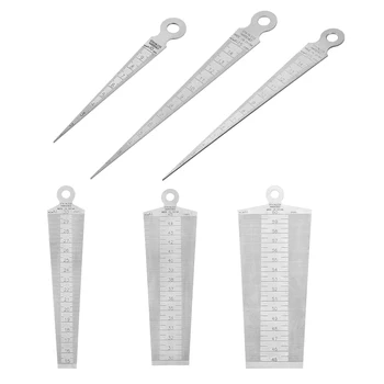 

uxcell 1Pcs Taper Guage Feeler Welding Gauge Gap Hole Measuring Tool Metric for Measuring of Cylindrical Bores Carpenter