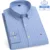 Men's 100% Cotton Oxford Shirts Men Long Sleeve Casual Slim Fit Dress Shirts For Male Business Shirt Tops 27