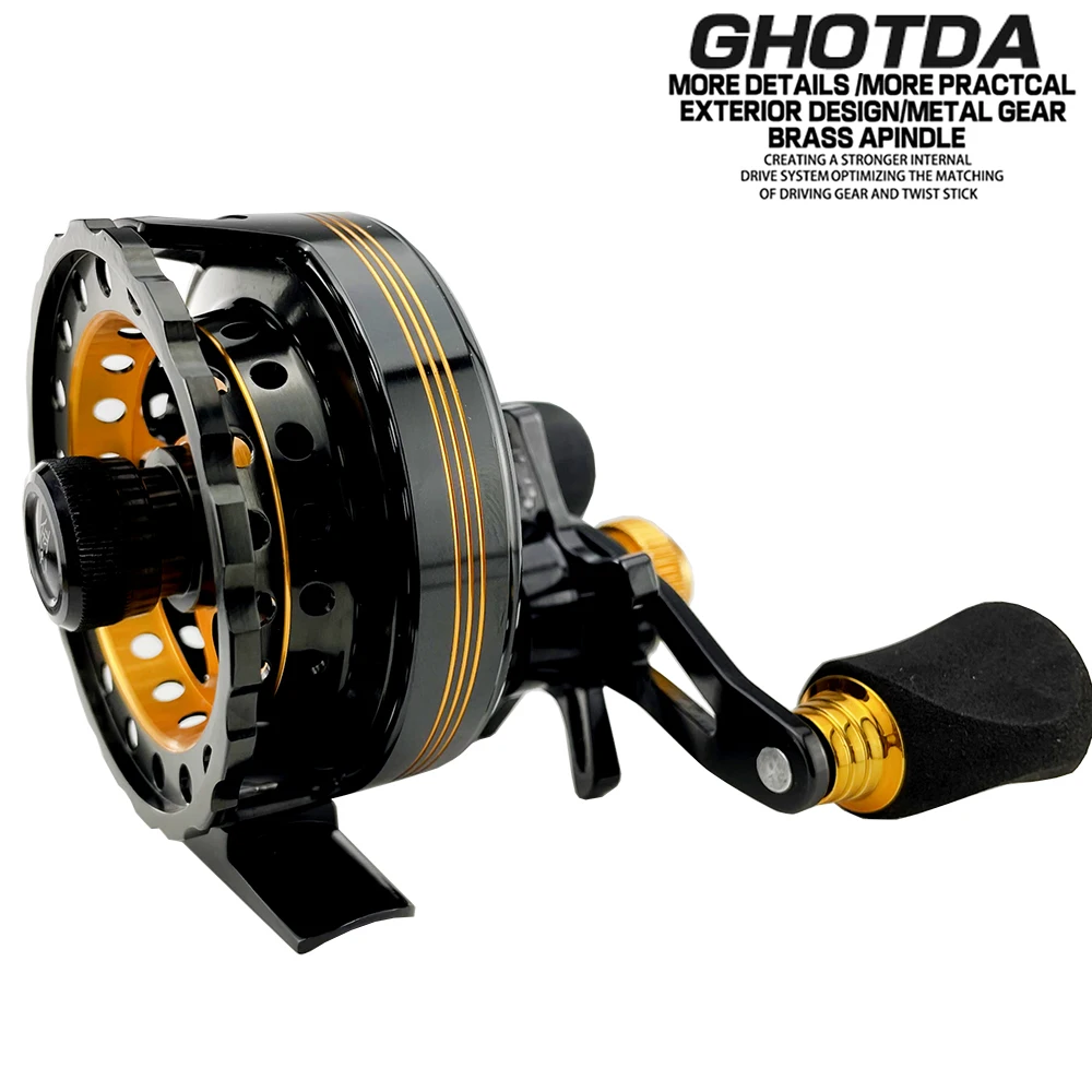 

Fly-Fishing Wheel Foot Smooth Metal Fishing Line Raft Fishing Bait Line Wheel Accessories Are Suitable for Ice Fishing of Flies