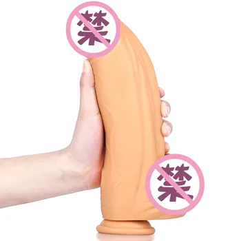 27CM Realistic Dildo with Double Density Anal Penis Huge Sucker Dick Malay Dildos Giant Anus Dragon Thick Cock Sex Toys for You 4