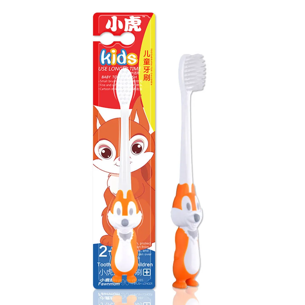 1 Pcs Children's Toothbrush Children's Soft Tooth Guard Toothbrush Cartoon Toothbrush Super Soft Toothbrush Oral Care Toothbrush - Цвет: 03