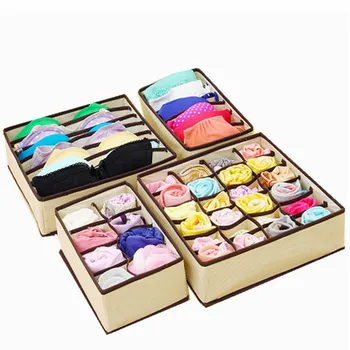 

2019 New Underwear Storage Organizer Boxes For Bra Tie Sock Shorts Divider Drawer Closet Ropa Interior Organizador Box Organizer