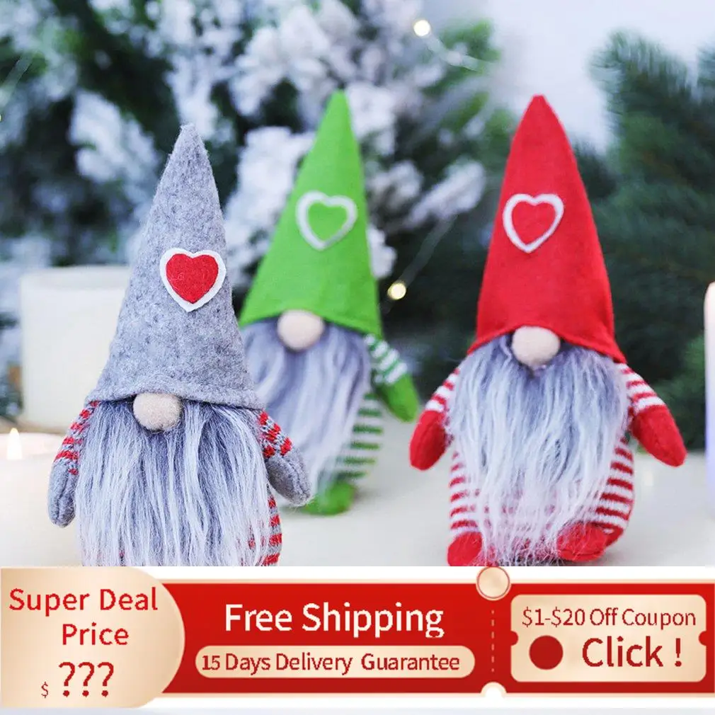 

Doll Forest Elderly Decoration Fashion heart Hat Old Man Doll Scene Decorations navidad новогодние украшения 2022