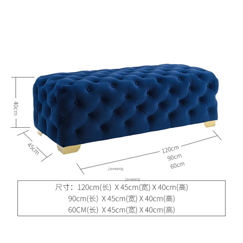 Nordic Fashion Living Room Sofa Home In Front of The Door Long Sofa Cushion Minimalist Modern Light Luxury Bedroom Velvet