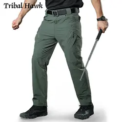 Летние мужские брюки, тактические водонепроницаемые военные брюки карго быстросохнущие легкие штаны, одежда армейские военные штаны для