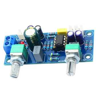 

DC 12-25V Amplifier Board Preamp PCB Audio Filter Accessories Subwoofer NE5532 DIY Bass HIFI Low Pass Single Power
