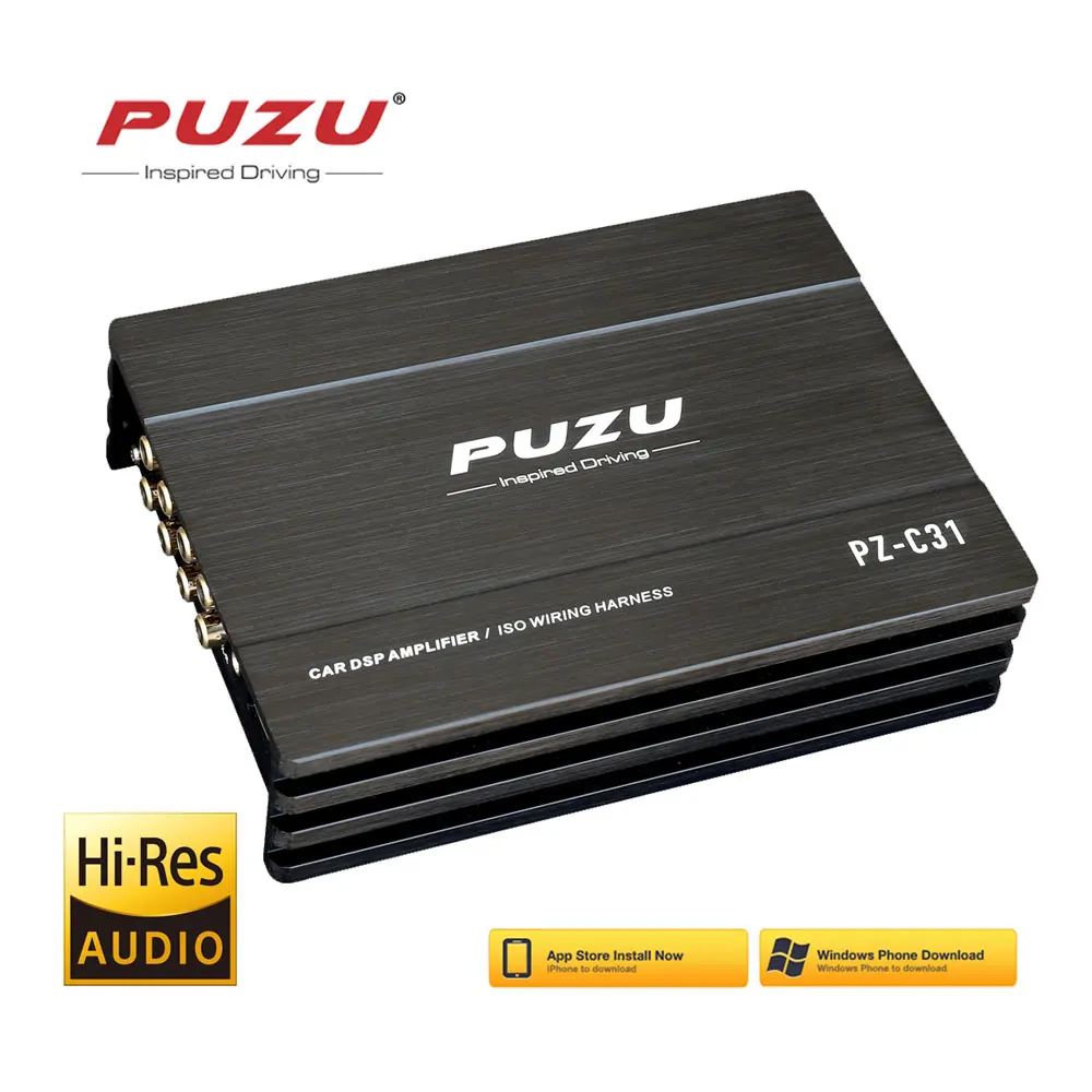 PUZU ISO жгут проводов кабель автомобильный DSP усилитель 4X150W Поддержка PC инструмент 31 EQ android APP bluetooth без потерь USB музыка усилитель звука - изображение