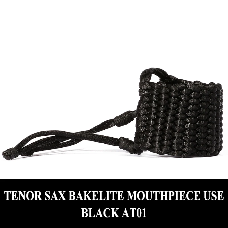 Argentina Bambu ручная Лигатура кларнет саксофон мундштук ручной вязки лигатуры - Цвет: black AT01