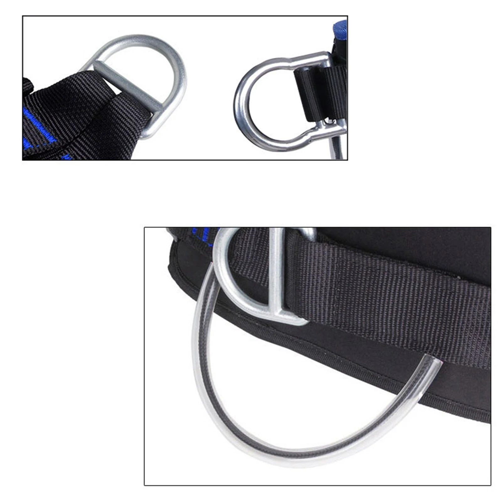 Professional Thicken Safety Tree Rock Climbing Harness Gear Half Body Wider Seat Belt Repelling Roof Safeguard Training