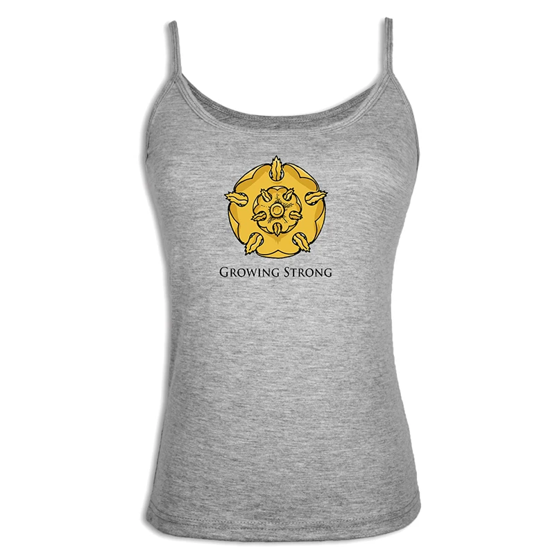 jfSingletS2190G Золотой Лев Игра престолов дом Ланнистер Кастерли Рок Hear Me Roar дамы сексуальный жилет Singlet хлопок бретельки Топы подарок - Цвет: jfSingletS2190G