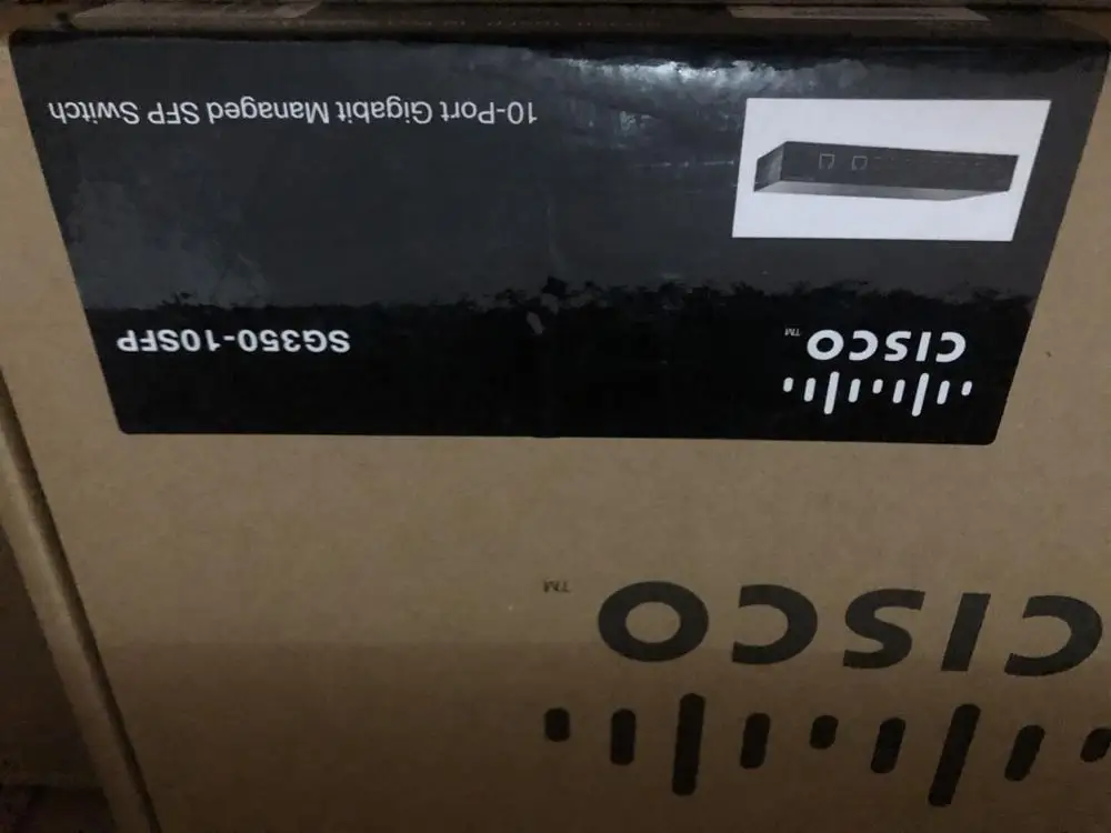 Новые cisco SG350-10SFP-K9-CN 10/100/1000 оптический порт SFP переключатель