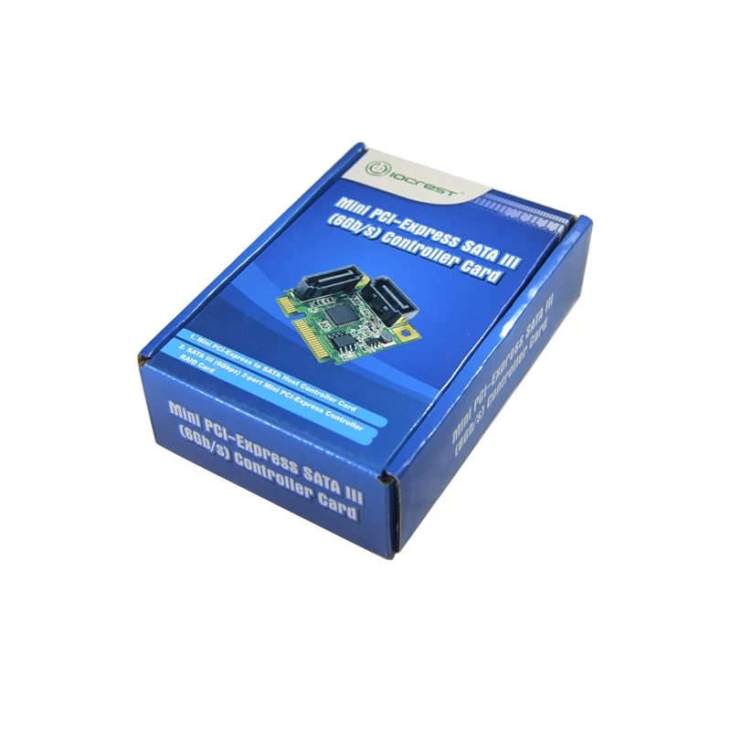 ASM1061 Чипсет мини PCI Express 2 порта SATA3.0 карты расширения Поддержка жесткого диска SATA HDD SSD