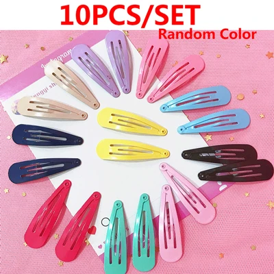 10pcs Style 20 Милые детские аксессуары для волос заколки для волос мультяшная заколка для волос головные уборы для девушек головной убор принцессы - Цвет: 10pcs Style 20