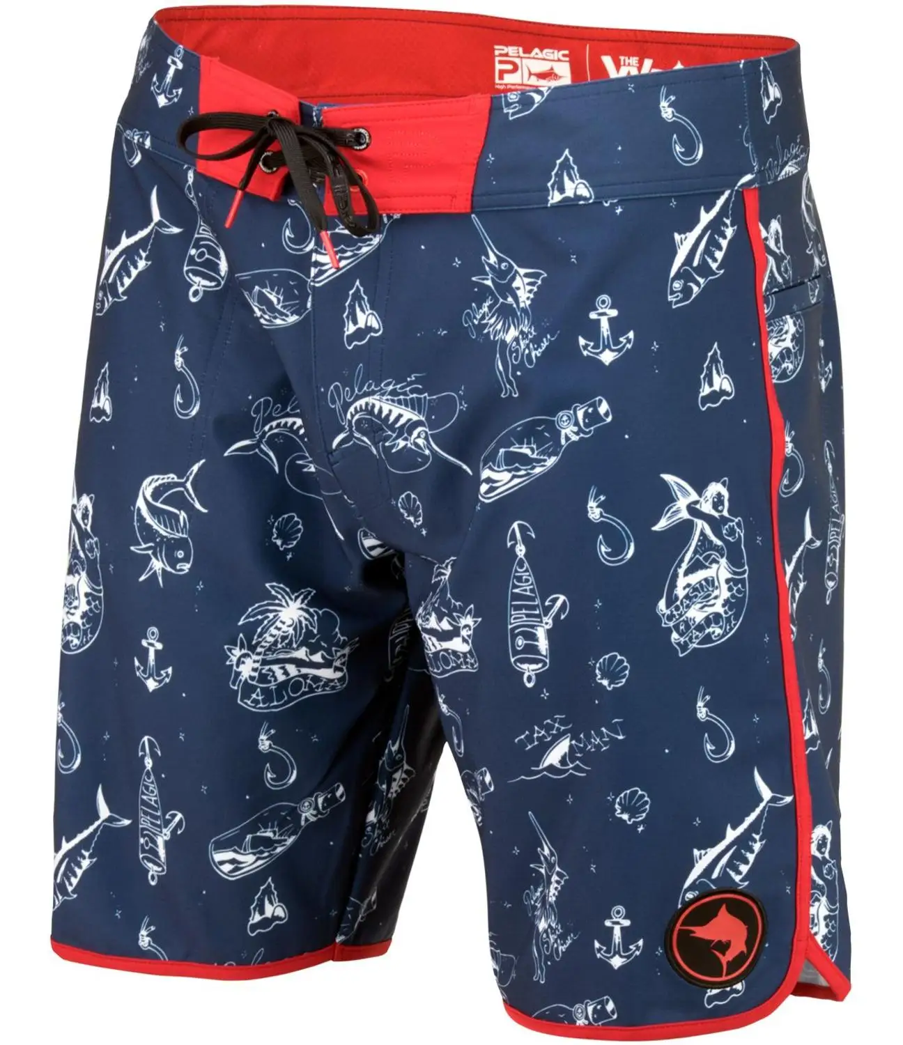 Pel* gic мужские шорты для рыбалки быстросохнущие шорты для серфинга быстросохнущие UPF50 уличные походные спортивные шорты для рыбалки Размер США 30-40 - Цвет: Navy