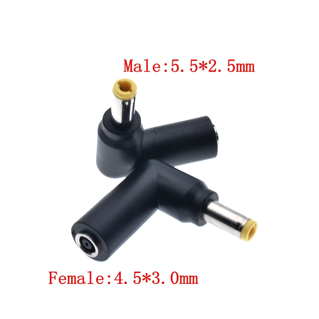 Cavo Adattatore DC 4.5x3.0 Mm Femmina-maschio A 90° – Prolunga Alimentazione Per Laptop, 15 Cm