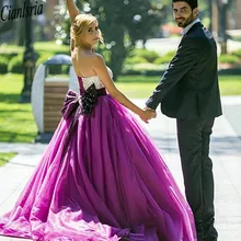 Элегантное фиолетовое черное бальное платье с лентой, Дешевые Бальные платья для выпускного вечера, милый отделанный кристаллами тюль, недорогие Сладкие платья для кантри 16