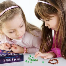 Diy escavação brinquedos naturais mineral pedra preciosa pulseira arqueologia escavação kits ferramentas escavação kit de mineração crianças educacional aprender