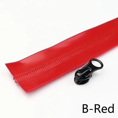 B-Red Meetee 100/200 см 5# нейлоновая водонепроницаемая сумка на молнии с кодом нейлона на молнии, сумка для улицы, куртка, одежда на молнии, аксессуары для шитья, ZA014 - Цвет: B-Red