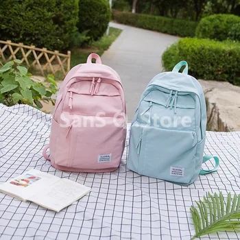 

Leisure Backpack Large Girls Teenage Pink Bag Pack Women College Student Nylon Waterproof School Teen Mochila Feminina Bagpack