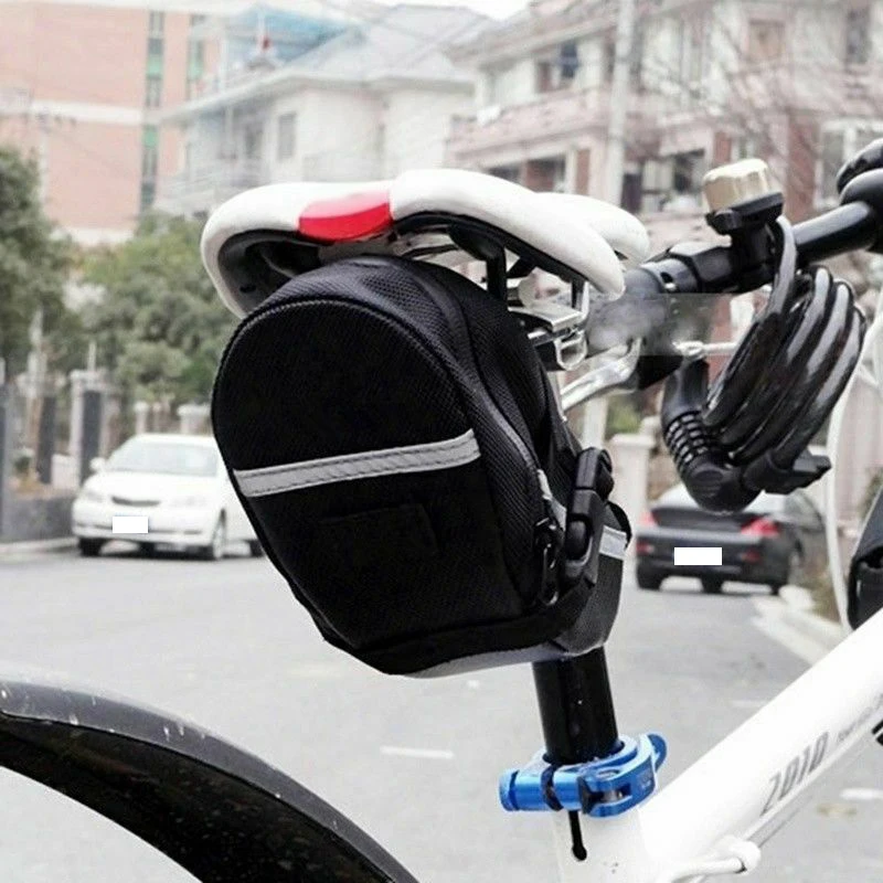 Black Waterproof Bicycle Bag Rear Pouch Storage Cycling Seat