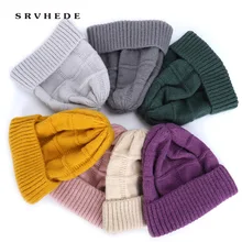 Женские шапки бини женские карамельных цветов Женская зимняя шапка модная шерстяная вязаная меховая шапка для девочек Двойная Толстая шляпа