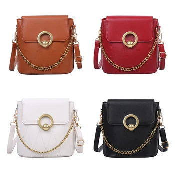 

Chain Top-handle Shoulder Bags Leather Female Solid Fashion Women Messenger Tote Bag Female Elegant Crossbody Shoulder Bag