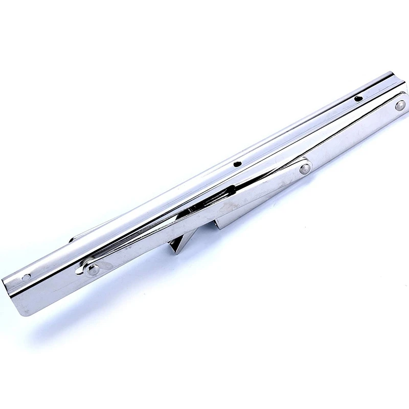

New 4 Pcs Polished Stainless Steel Folding Shelf Bench Table Folding Shelf or Bracket Wall Activity Rack Triple-cornered Bracket