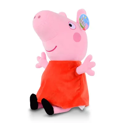 Page 30cm Peppa pig оригинальные аутентичные свиньи Пегги семья четыре Плюшевые игрушки 16 \ 30 см Плюшевые игрушки семья загружена Лучшие дети подарок Рождественский подарок - Цвет: Page 30cm