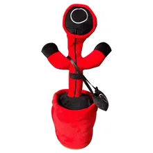 Peluche de jeu de calmar pour enfants, jouet doux et interactif, Kawaii, peut chanter et danser, cadeau de noël