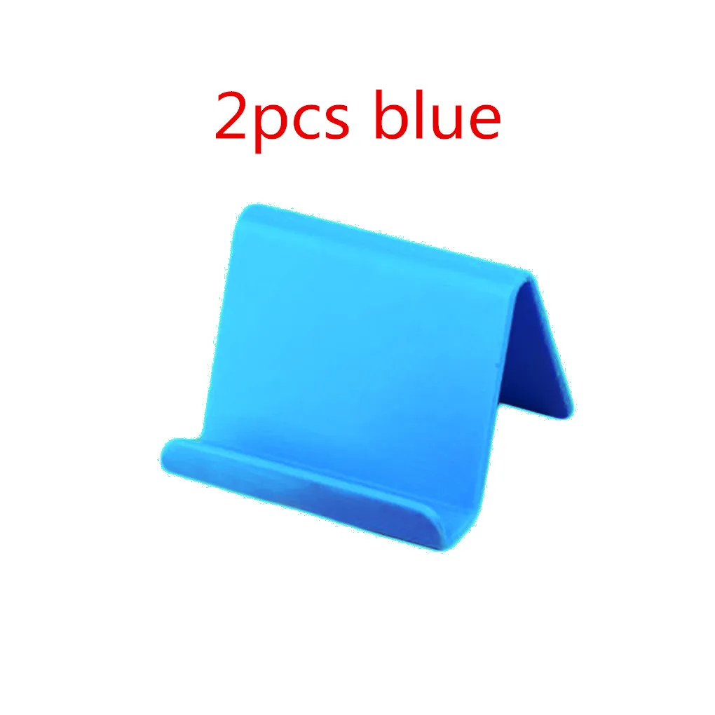 2pcs blue Универсальный Настольный держатель для телефона, гибкий складной держатель для мобильного телефона для iPhone для samsung для MP5, подставка для смартфона - Цвет: 2pcs blue