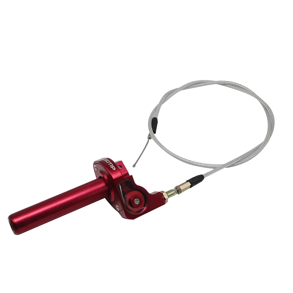 Pièces Auto,7-8  22mm moto poignée d'accélérateur rapide torsion gaz  accélérateur régler avec câble d'accélérateur - Type Rouge - Cdiscount Sport