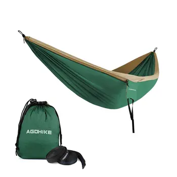 

Portable Camping Hammock Parachute Nylon Cloth Sleeping Swing Hammock for Outdoors Backpacking Travel Beach