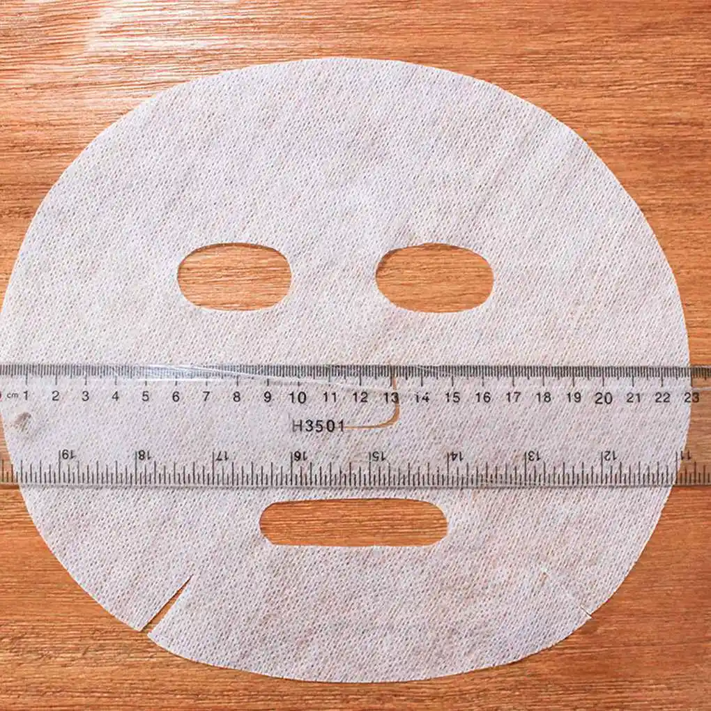 Smimesei100 шт Косметическая DIY Уход за кожей Чистый хлопок не-Сжатый ультра тонкий одноразовые маски для лица бумажный лист