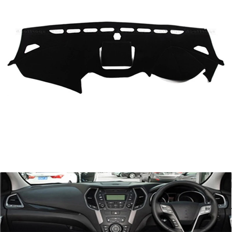 Для hyundai Santa Fe IX45 Maxcruz 2013- нескользящая Нижняя крышка приборной панели автомобильные наклейки аксессуары для салона автомобиля