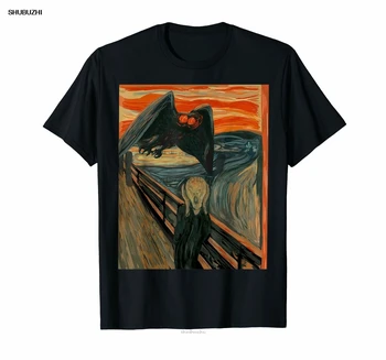 

Mothman Scream WV Art Cryptid T-Shirt male brand teeshirt men summer cotton t shirt