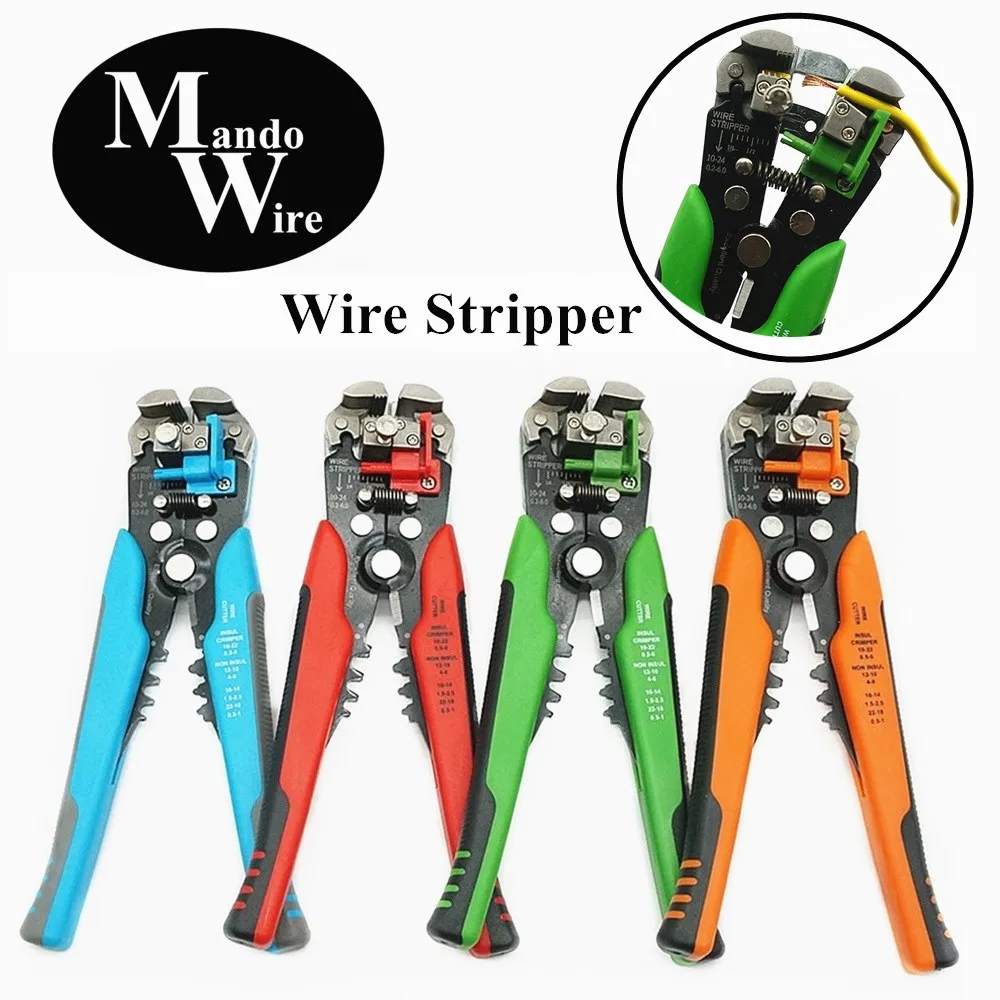 Cable Wire Stripper Cutter Hand Crimper Multifunctional Terminal Stripping  Tool 