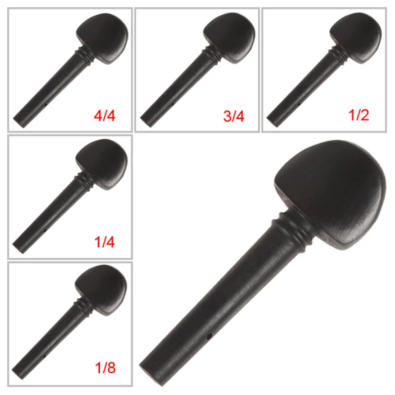 1 шт. скрипка из черного дерева Колки регулярные Тип 1/8& 1/4& 1/2& 3/4& 4/4 Размеры для Аксессуары для скрипки