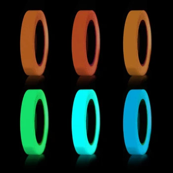 

Luminous Tape Fluorescent Neon Ribbon Self-adhesive Tape In Dark Safety Warning Security Stage Home Decoration Tapes 1cmx1m