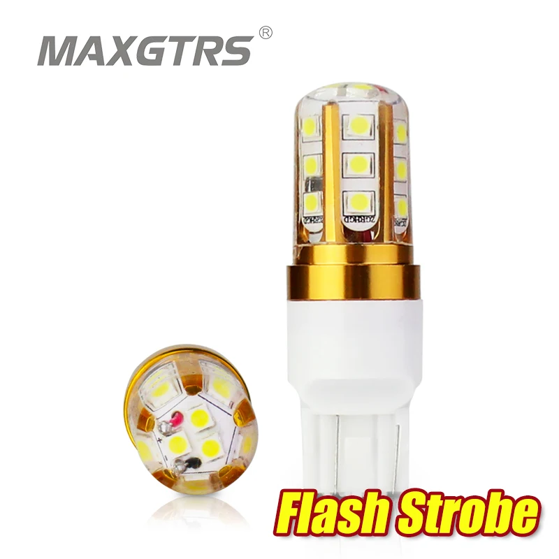 2x W21/5 W T20 7443 стробоскопическая вспышка мигание SMD 3030 светодиодный чип-лампа для автомобиля задний стоп резервный тормоз поворот стояночный задний сигнальный светильник белый красный