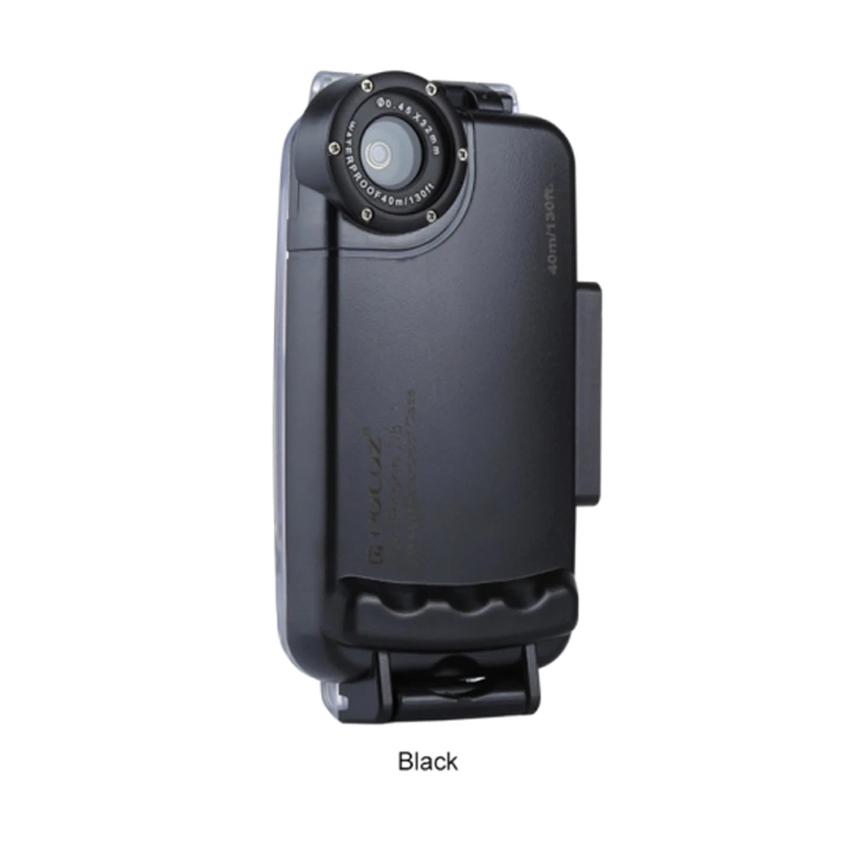 Черный PULUZ 40 м подводный дайвинг мобильный телефон чехол для iPhone 7 8 Plus X XS XR XS Max Серфинг Плавание Сноркелинг фото видео - Цвет: Черный