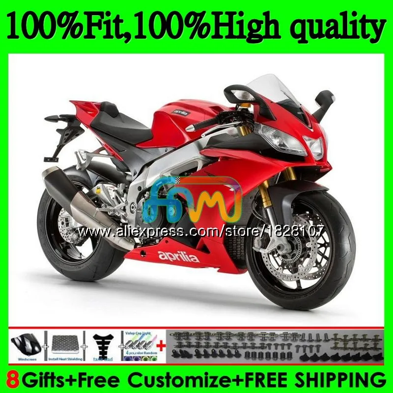 Инъекции для Aprilia RSV1000RR RSV1000 09, 10, 11, 12, 13, 15 80BS. 13 РСВ 1000 R 1000R глянцевый красный 2009 2010 2012 2013 обтекатель - Цвет: No. 1
