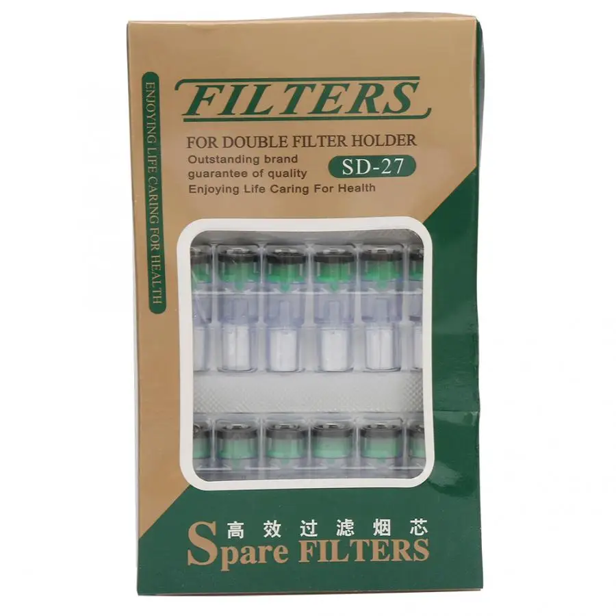 

18Pcs Dual Filtration Cigarette Filter Mouthpiece Smoke For Smoking Holder Accessories Smokeless Flameless Cigarette Parts
