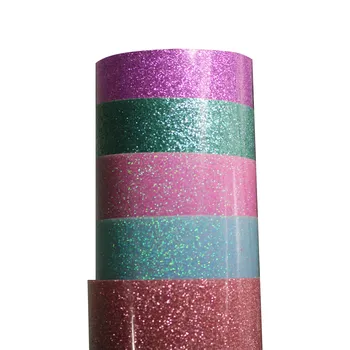 

Free Shipping 1 sheet 30cmx50cm (12"x20") Glitter heat transfer vinyl heat press cutting plotter HTV Iron On DIY