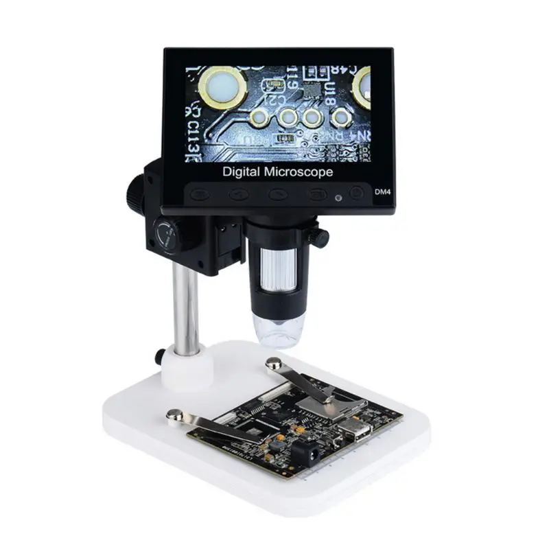 720P 1000x USB цифровой электронный микроскоп 4," ЖК-дисплей VGA микроскоп с 8 светодиодный USB 2,0 цифровой микроскоп для PCB