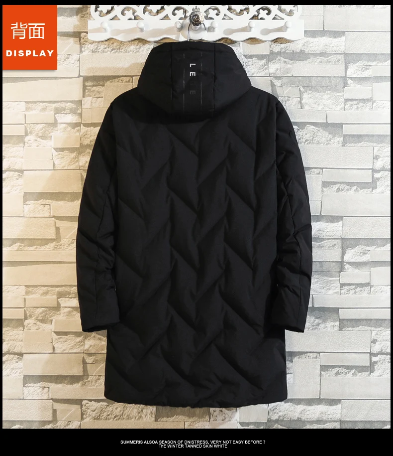 Плюс 10XL 8XL 6XL новая Толстая зимняя мужская белая dow n куртка одежда с капюшоном длинная теплая белая утка dow n пальто мужские пальто