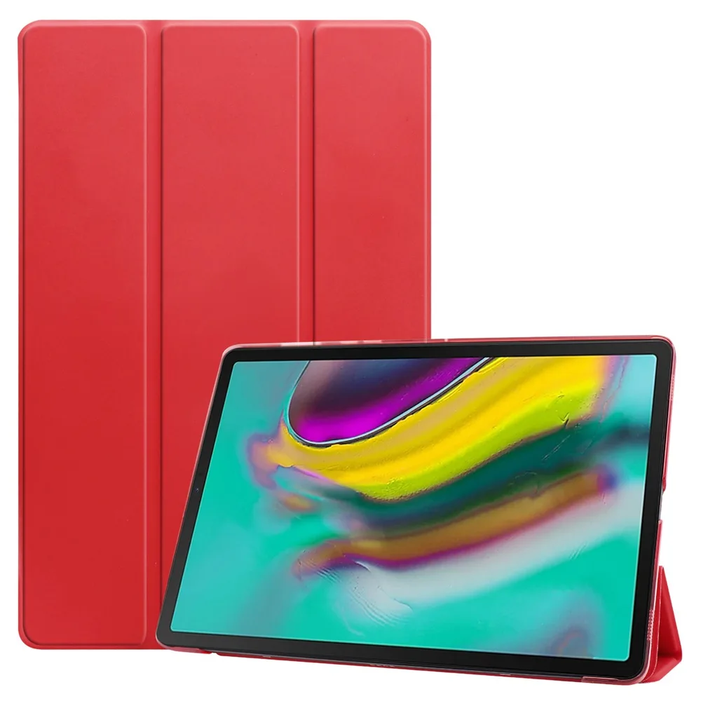Чехол для планшета, чехол для samsung Galaxy Tab S5E SM-T720 SM-T725, выпуск для Galaxy Tab S5E 10,", Чехол-подставка для планшета - Цвет: Красный