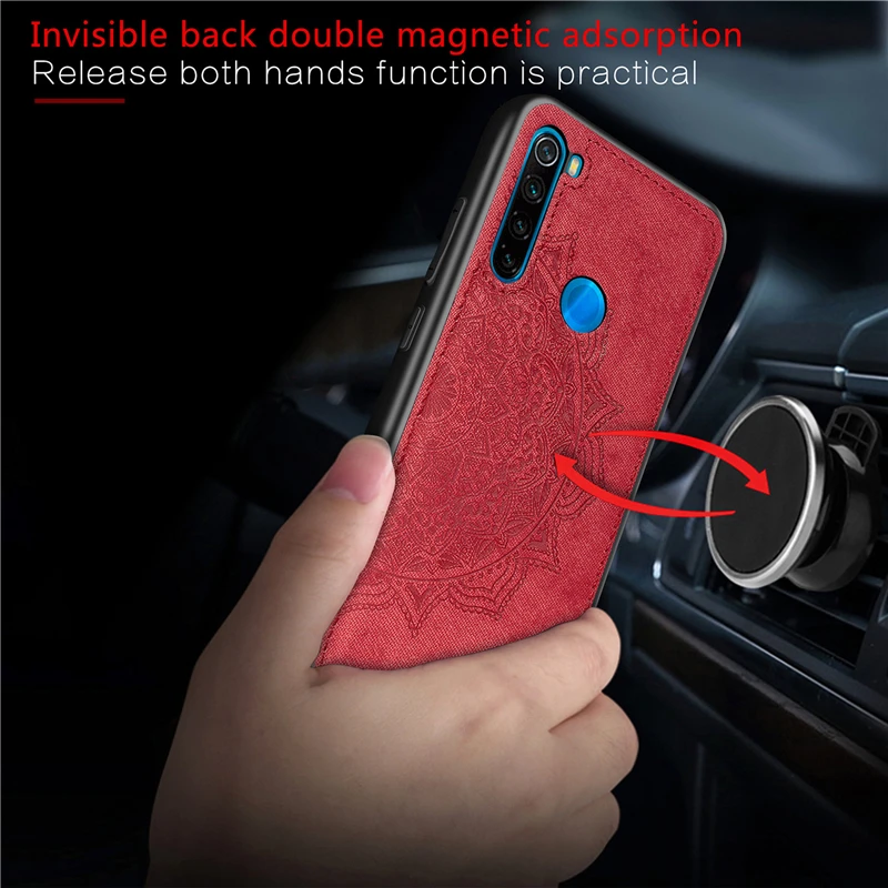 Чехол HATOLY с объемным цветком для Xiaomi Redmi Note 8, чехол, мягкая силиконовая ткань, жесткая задняя крышка из поликарбоната для Xiaomi Redmi Note 8, бампер