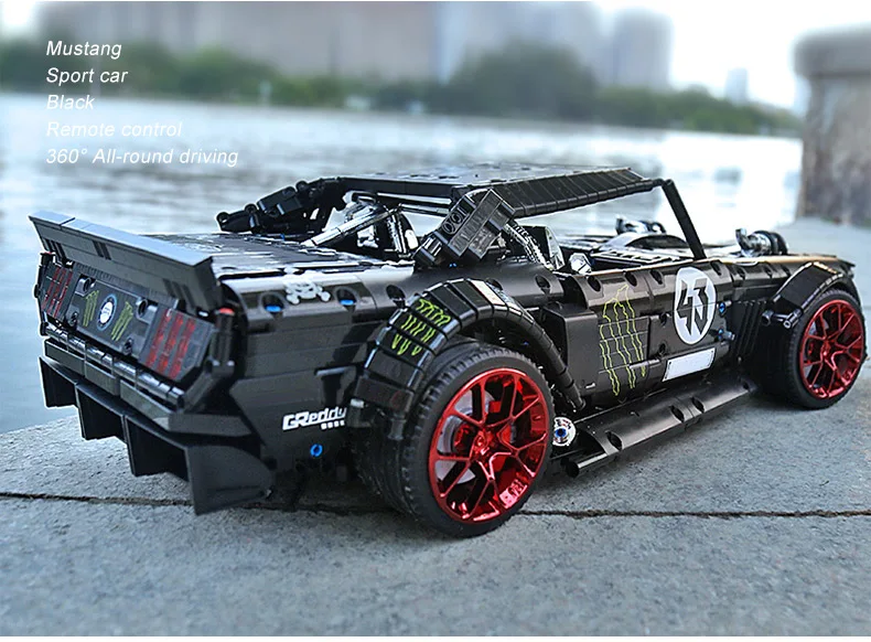 Новинка 1965 Ford Mustang Hoonicorn Racing приспособление для автомобиля Technic MOC-22970 FIT 20102 строительные блоки кирпичи детские игрушки подарок