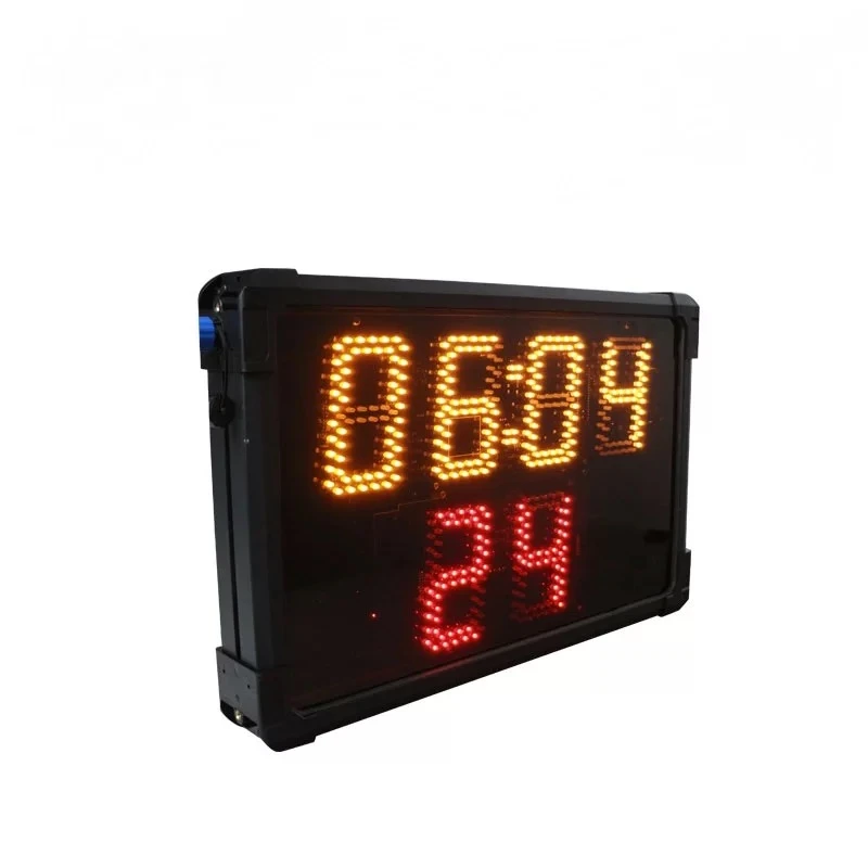 Large Waterproof 24s Countdown Clock Timer Customizable Led Digital Basketball Shot Clock